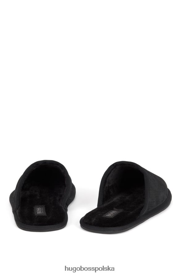 Hugo Boss kapcie domowe 50445700 czarne czarny R0X0H6236
