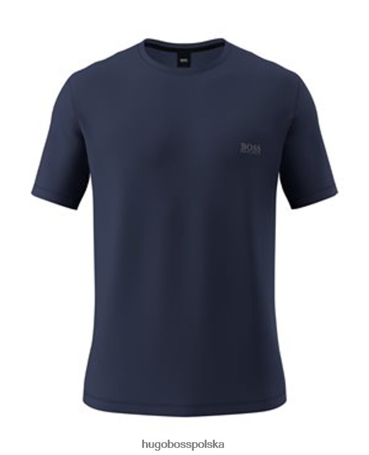Hugo Boss koszulka do spania - 50379021 czarna czarny/granatowy R0X0H6385