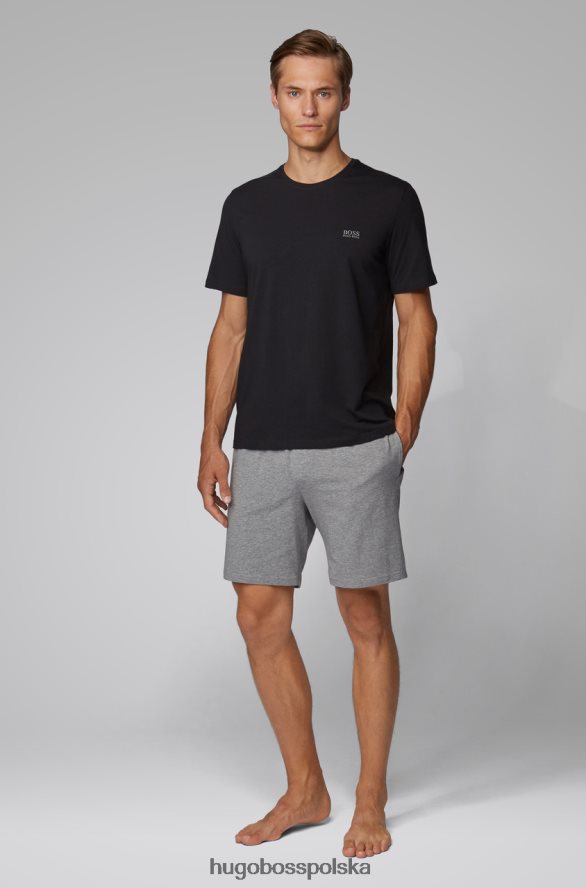 Hugo Boss koszulka do spania - 50379021 czarna czarny/granatowy R0X0H6385