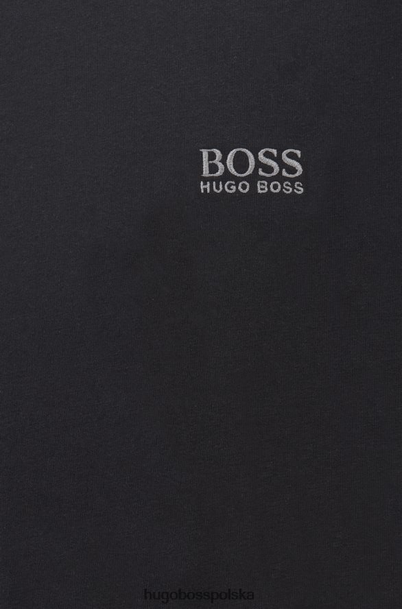 Hugo Boss koszulka do spania - 50379021 czarna czarny/granatowy R0X0H6385