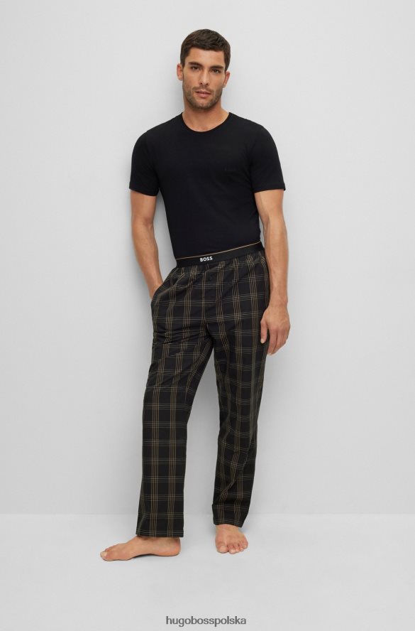 Hugo Boss Czarny hugo – trzypak bawełnianych T-shirtów z haftowanym logo czarny R0X0H61358