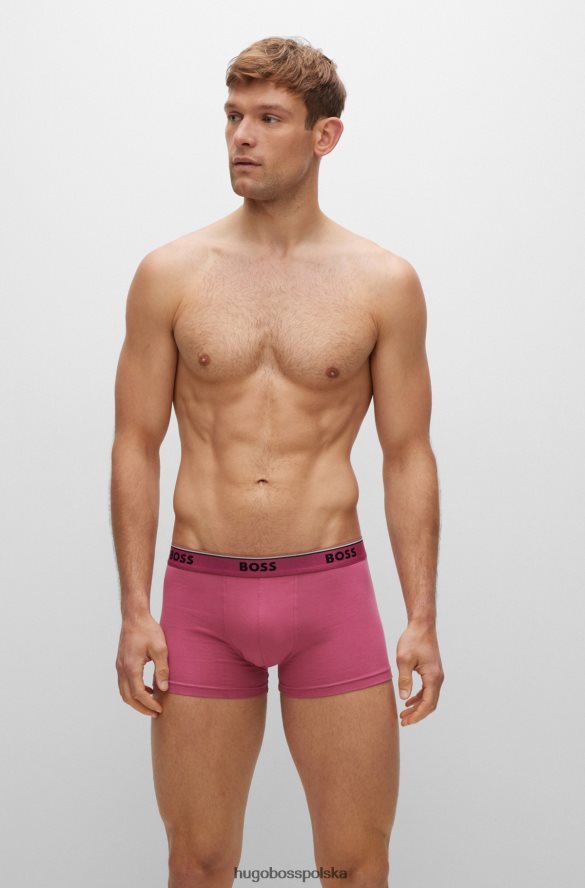 Hugo Boss Trzypak hugo ze stretchem, bawełnianymi spodenkami i paskiem z logo wzorzyste R0X0H61400