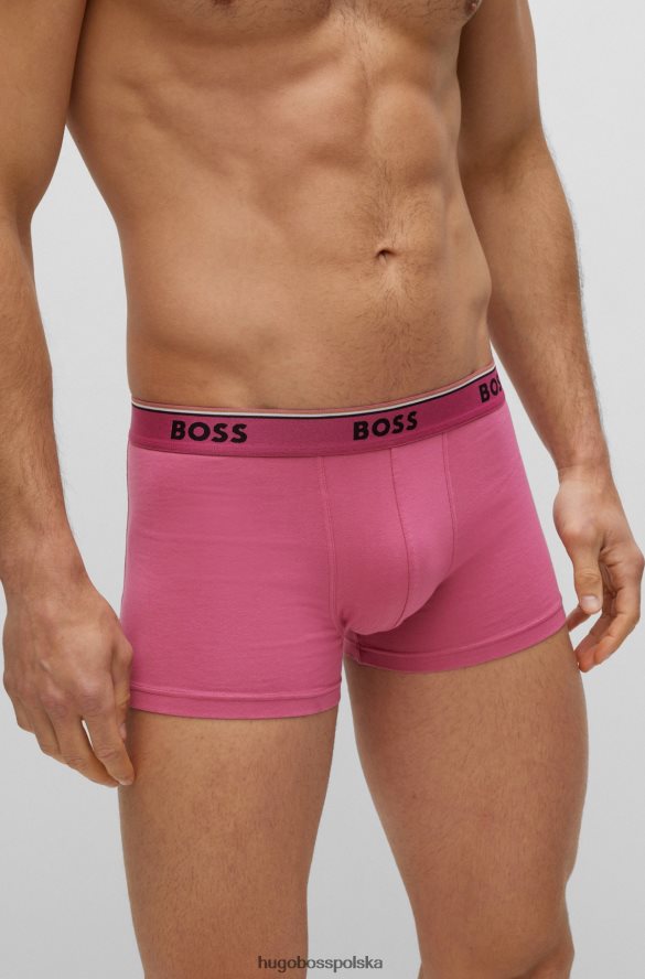 Hugo Boss Trzypak hugo ze stretchem, bawełnianymi spodenkami i paskiem z logo wzorzyste R0X0H61400