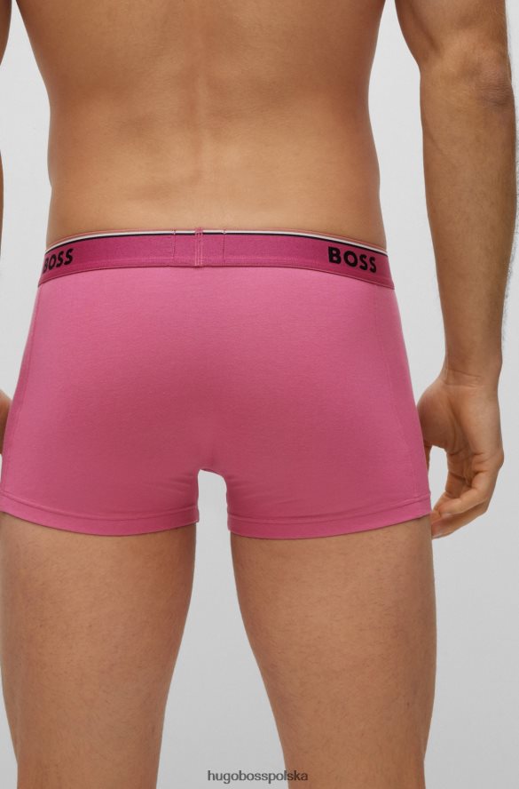 Hugo Boss Trzypak hugo ze stretchem, bawełnianymi spodenkami i paskiem z logo wzorzyste R0X0H61400