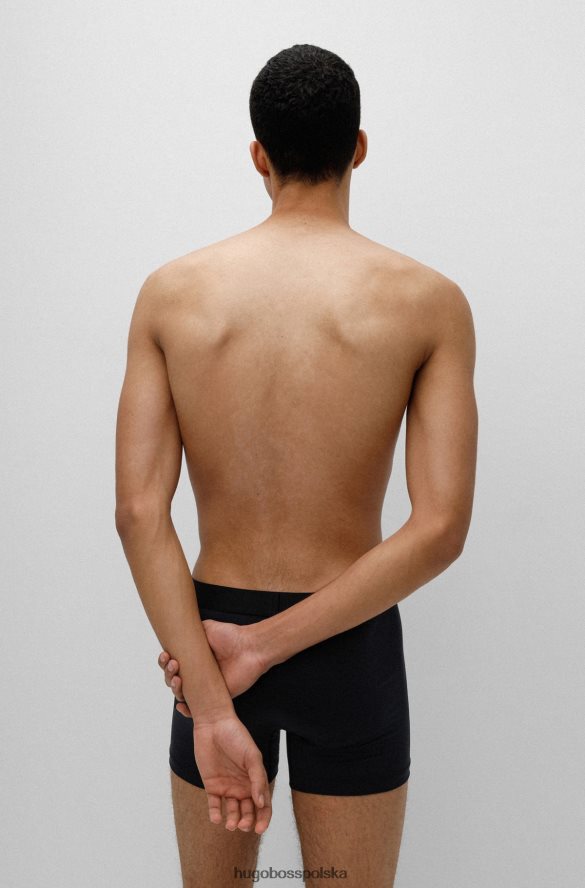 Hugo Boss dwupak bokserek z logo hugo w kolorze czarnym czarny R0X0H64455