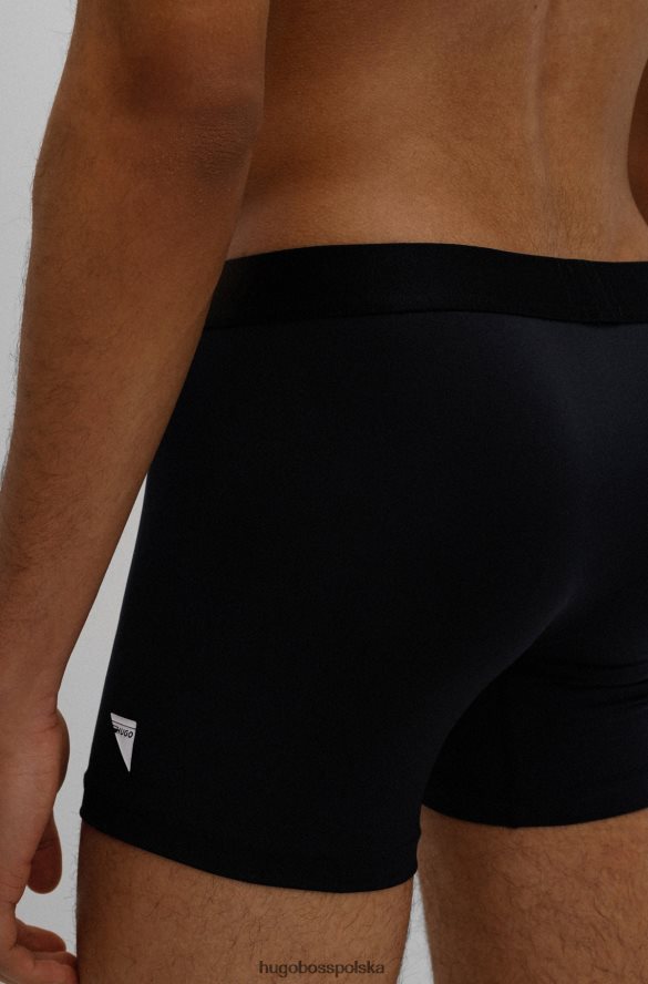 Hugo Boss dwupak bokserek z logo hugo w kolorze czarnym czarny R0X0H64455