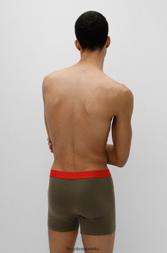 Hugo Boss dwupak bokserek z logo w pasie hugo jasnozielony jasnozielony R0X0H63413