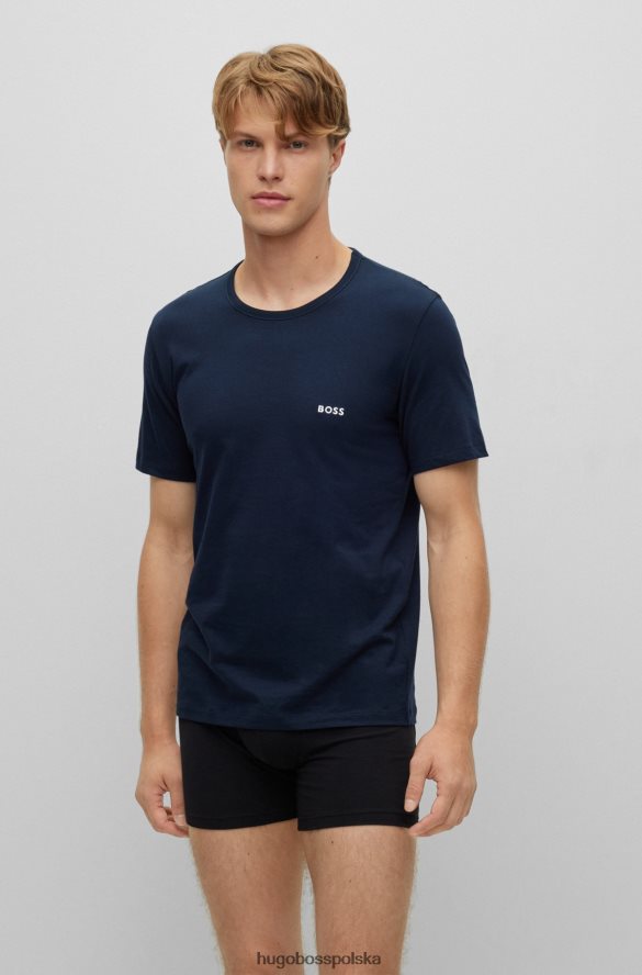 Hugo Boss hugo ciemnoczerwony trójpak bielizny z bawełnianego dżerseju ciemno czerwony R0X0H61251