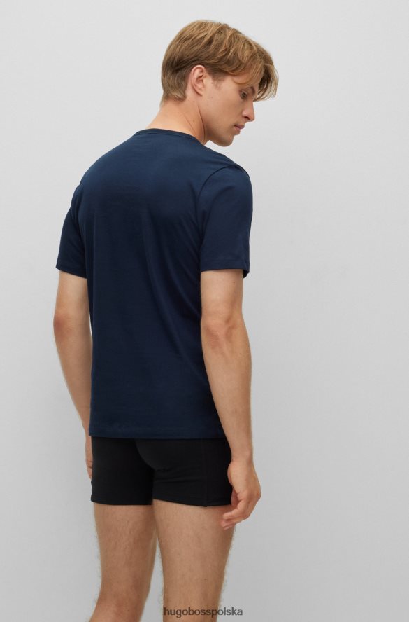 Hugo Boss hugo ciemnoczerwony trójpak bielizny z bawełnianego dżerseju ciemno czerwony R0X0H61251