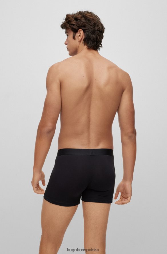 Hugo Boss hugo dwupak bokserek z elastycznego modalu z logo w kolorze czarnym czarny R0X0H62863