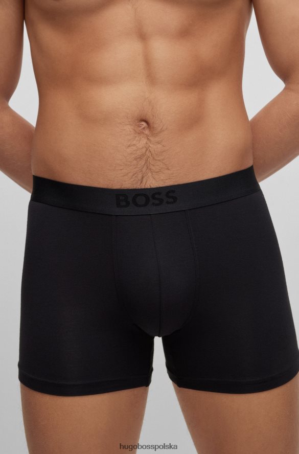 Hugo Boss hugo dwupak bokserek z elastycznego modalu z logo w kolorze czarnym czarny R0X0H62863