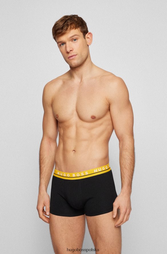 Hugo Boss hugo trzypak bokserek ze stretchu bawełnianego ze wzorzystymi paskami z logo wzorzyste R0X0H61128