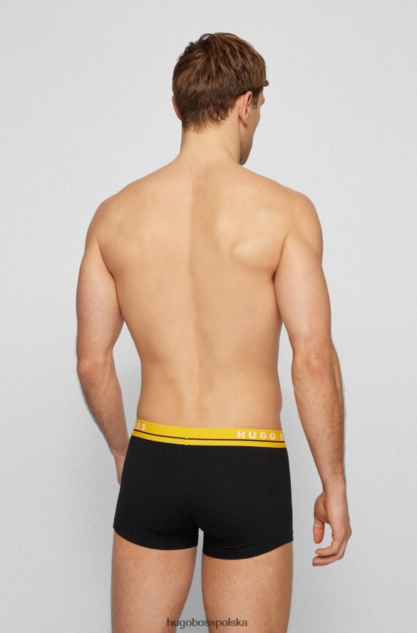 Hugo Boss hugo trzypak bokserek ze stretchu bawełnianego ze wzorzystymi paskami z logo wzorzyste R0X0H61128