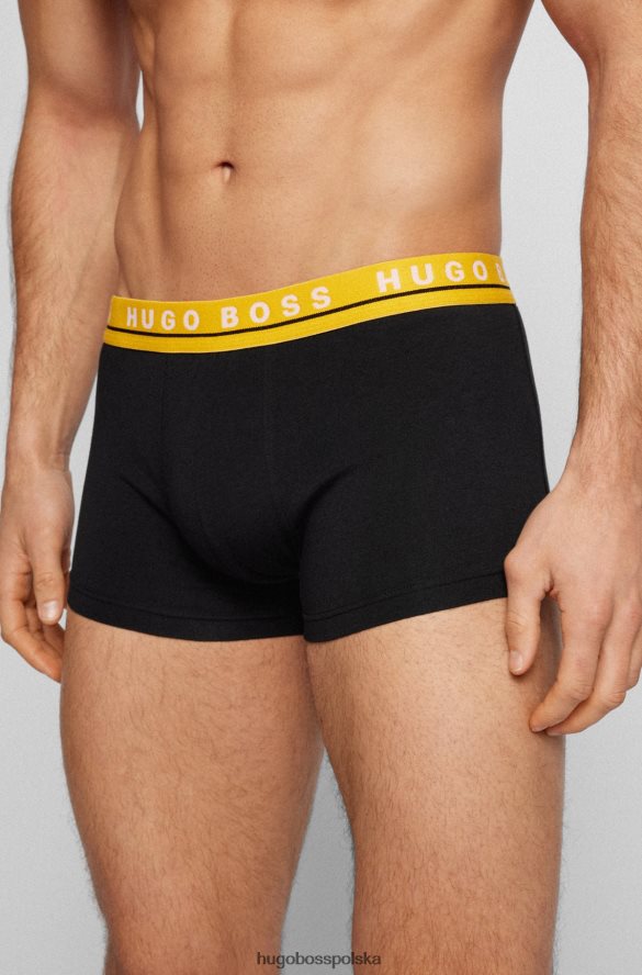 Hugo Boss hugo trzypak bokserek ze stretchu bawełnianego ze wzorzystymi paskami z logo wzorzyste R0X0H61128