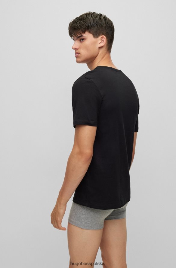 Hugo Boss niebieski hugo trzypak bielizny-t-shirtów z bawełnianego dżerseju niebieski R0X0H61250