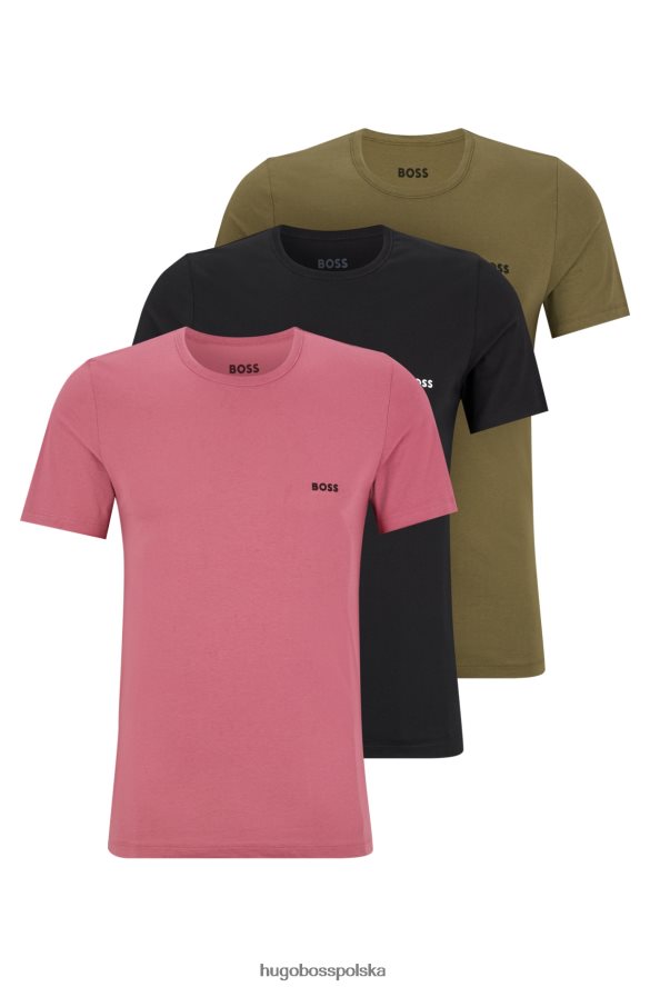 Hugo Boss trzypak bielizny-t-shirtów z bawełnianego dżerseju w kolorze zielonym hugo zielony R0X0H61253