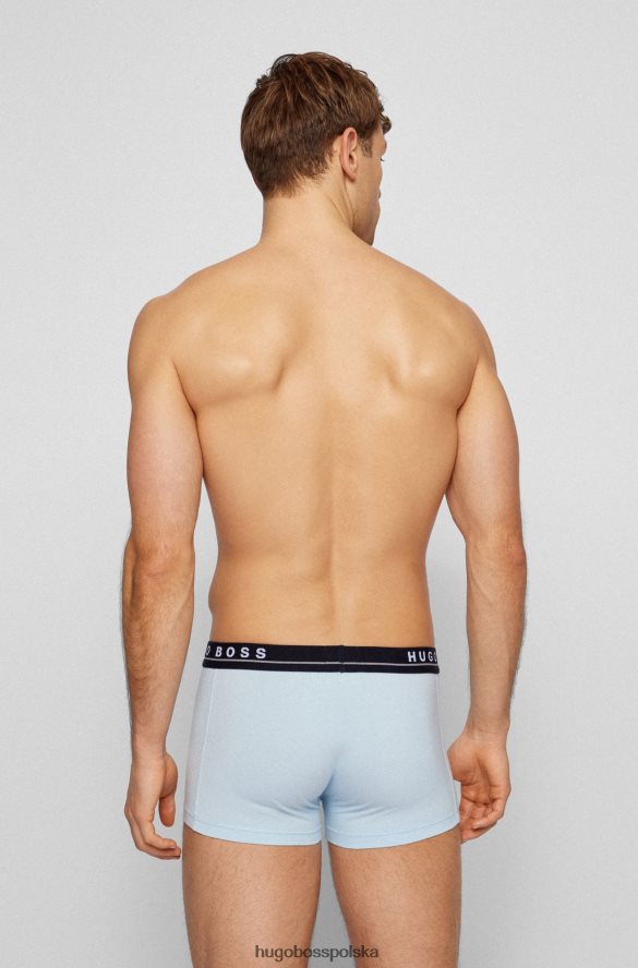 Hugo Boss trzypak wzorzystych spodenek z elastycznej bawełny z paskami z logo hugo wzorzyste R0X0H61130