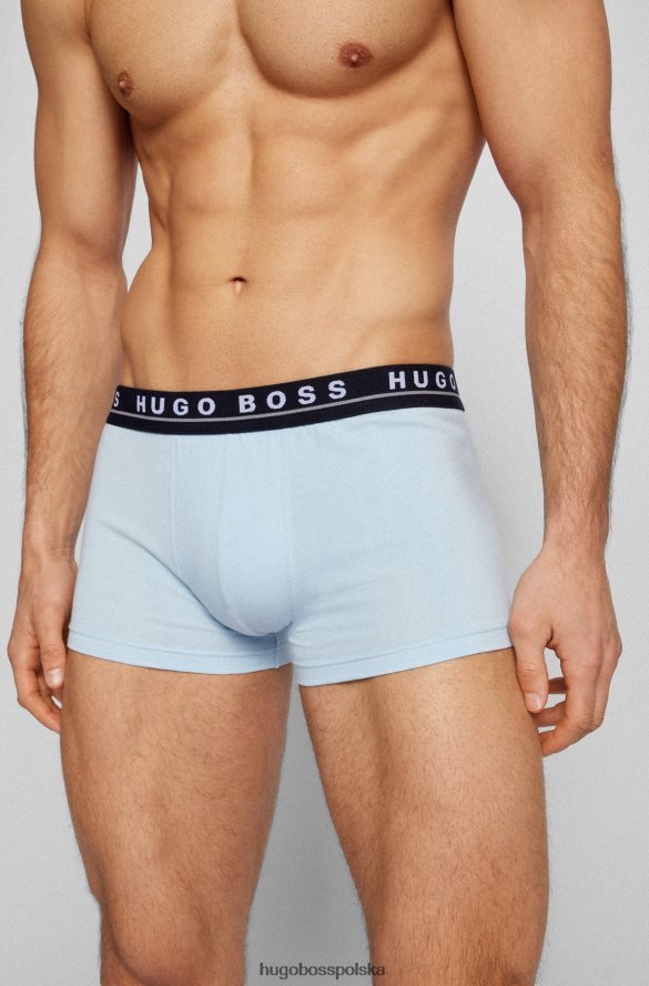 Hugo Boss trzypak wzorzystych spodenek z elastycznej bawełny z paskami z logo hugo wzorzyste R0X0H61130