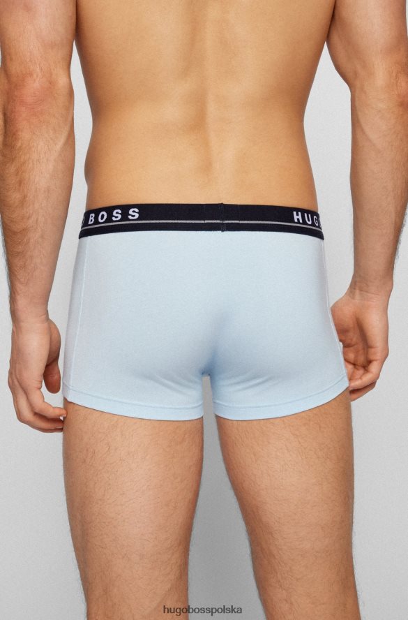 Hugo Boss trzypak wzorzystych spodenek z elastycznej bawełny z paskami z logo hugo wzorzyste R0X0H61130