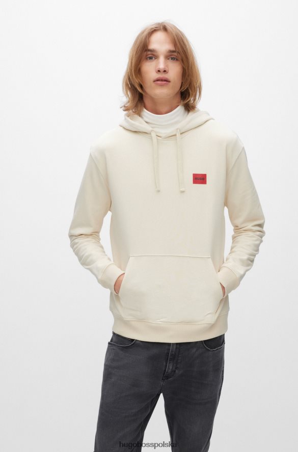 Hugo Boss Biała bluza z kapturem i logo hugo w kolorze recot2 biały R0X0H63741