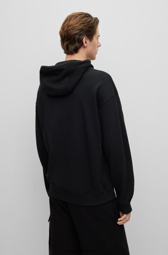 Hugo Boss Bluza o swobodnym kroju z grafiką konia i czarnym logo hugo czarny R0X0H64422