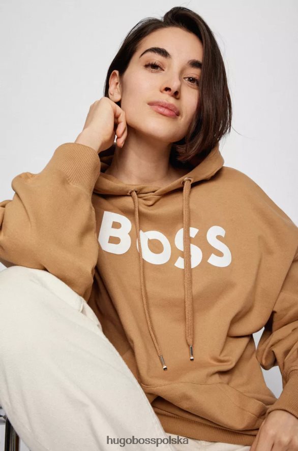 Hugo Boss Bluza z kapturem unisex Sullivan 50477050 czarna czarny/beżowy R0X0H6157