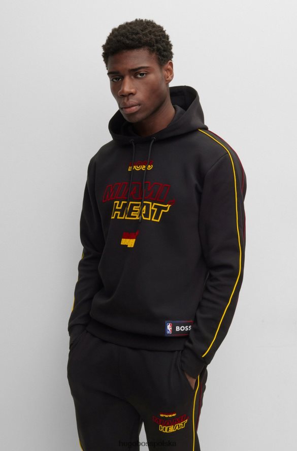 Hugo Boss Bluza z kapturem z mieszanki NBA i bawełny upał NBA w Miami R0X0H61828