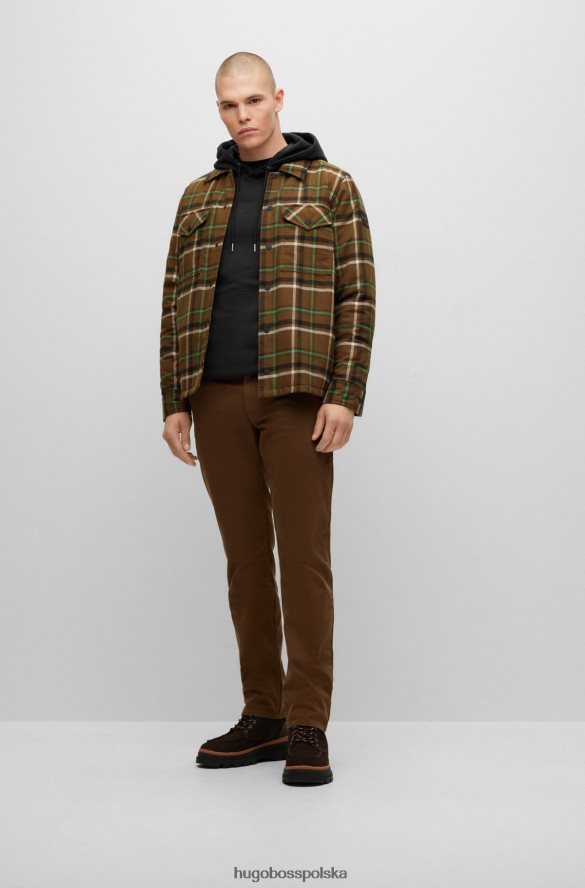 Hugo Boss czarna, barwiona w odzieży bawełniana bluza z kapturem z tonalnym logo hugo czarny R0X0H61681