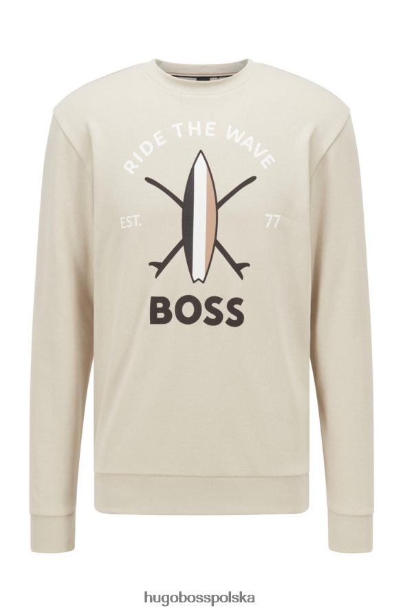 Hugo Boss bluza Savin 50469224 beżowa beżowy R0X0H682
