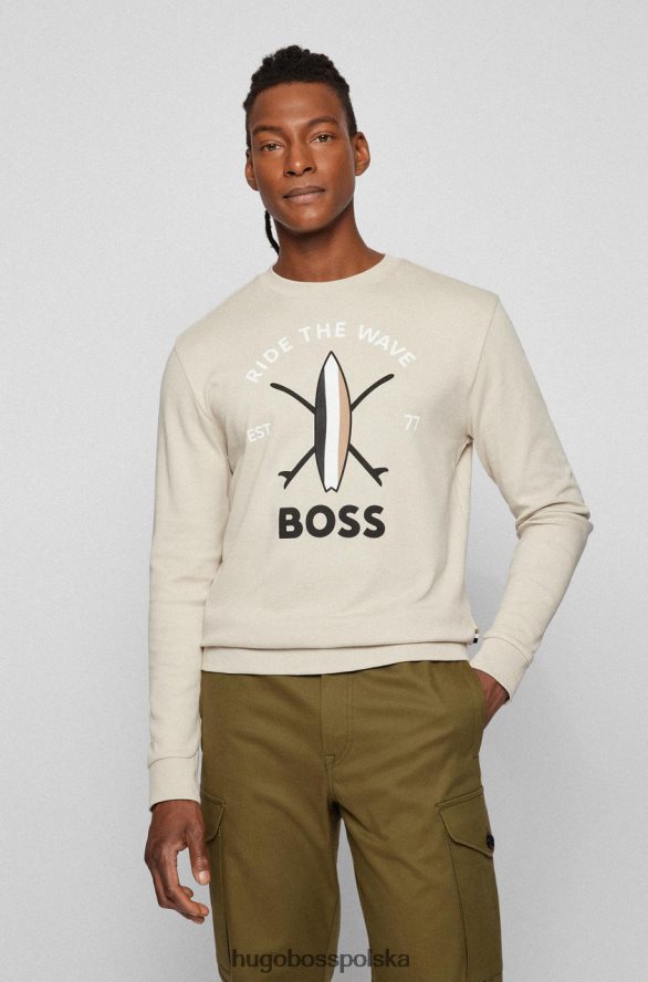 Hugo Boss bluza Savin 50469224 beżowa beżowy R0X0H682
