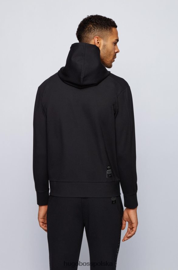 Hugo Boss bluza sly aj 50446840 czarna czarny R0X0H6251