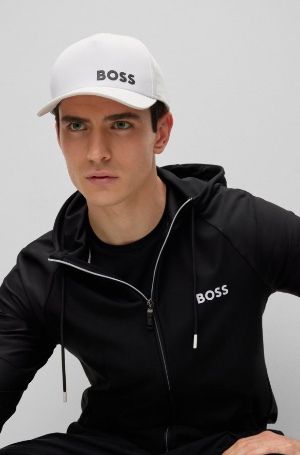 Hugo Boss Bluza z kapturem i logo Hugo x Matteo Berrettini, wykonana z elastycznego materiału czarny R0X0H63737