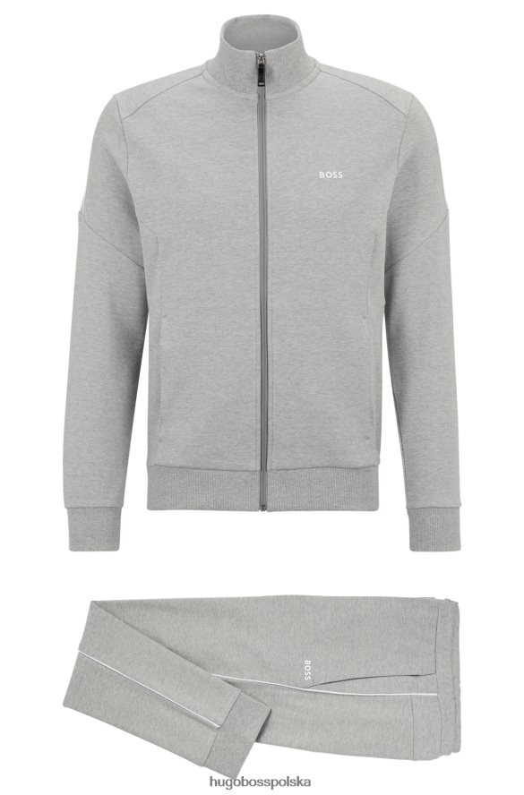 Hugo Boss Dres Hugo o regularnym kroju z logo, z dwustronnej bawełny w kolorze jasnoszarym jasnoszary R0X0H61044