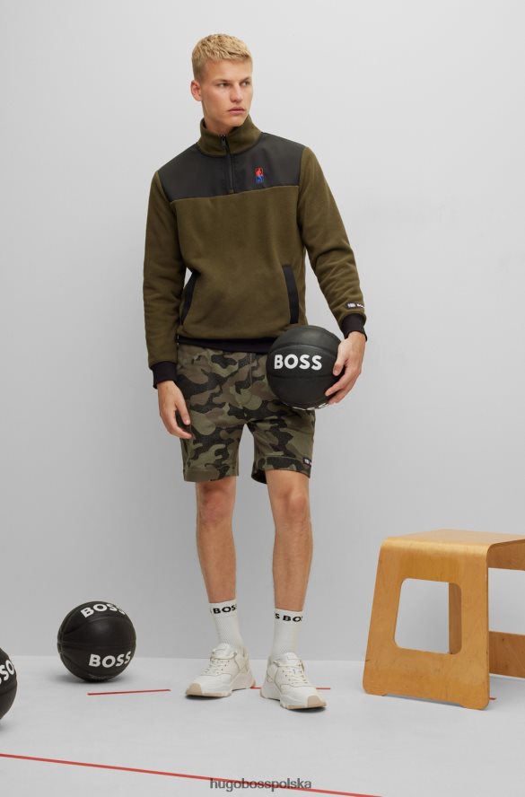 Hugo Boss & NBA Bluza z rozciągliwego polaru i zapinana na zamek rodzaj NBA R0X0H63083