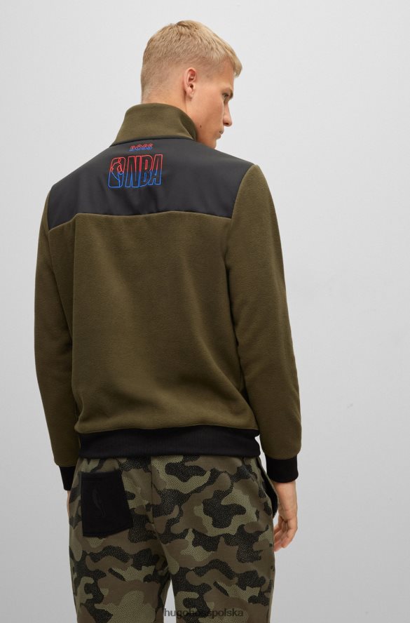 Hugo Boss & NBA Bluza z rozciągliwego polaru i zapinana na zamek rodzaj NBA R0X0H63083