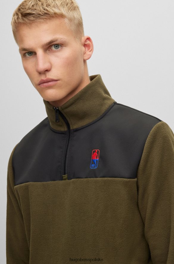 Hugo Boss & NBA Bluza z rozciągliwego polaru i zapinana na zamek rodzaj NBA R0X0H63083