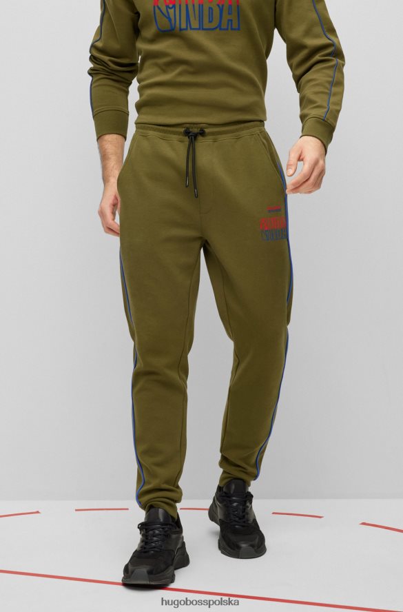 Hugo Boss & NBA Dres z mieszanki bawełny i spodniami z logo we flokowane wzory rodzaj NBA R0X0H62207