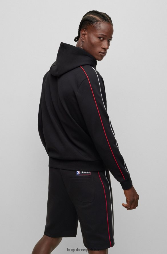 Hugo Boss & NBA bluza z kapturem, mieszanka bawełny byki NBA R0X0H61824