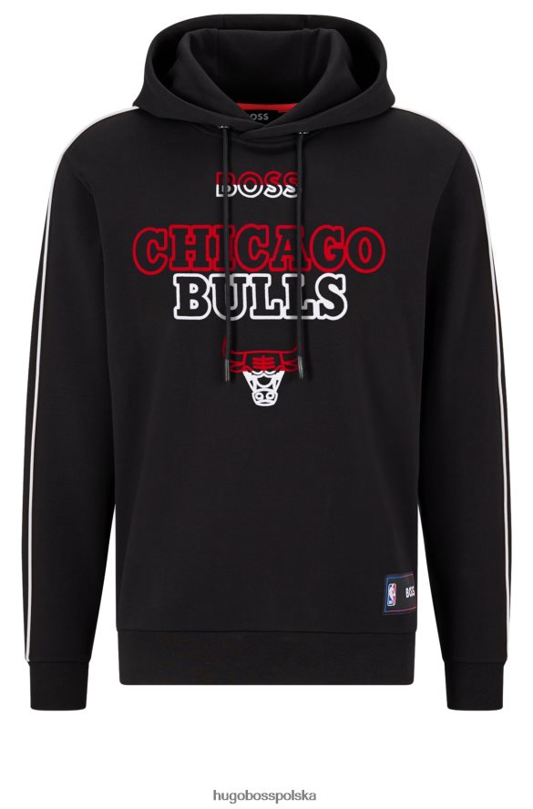 Hugo Boss & NBA bluza z kapturem, mieszanka bawełny byki NBA R0X0H61824