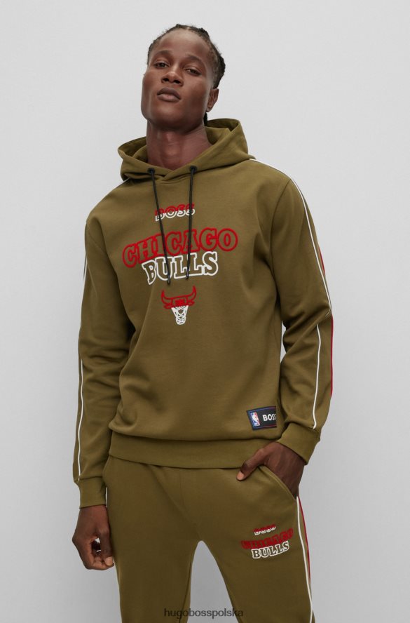 Hugo Boss & NBA bluzy z kapturem z mieszanki bawełny byki NBA R0X0H61825
