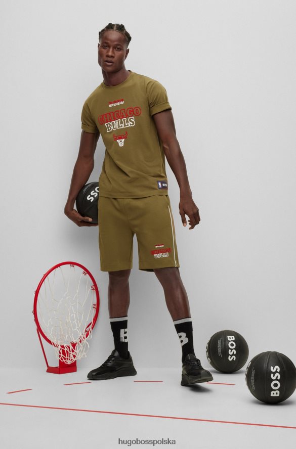 Hugo Boss & NBA szorty z mieszanki bawełny byki NBA R0X0H63177