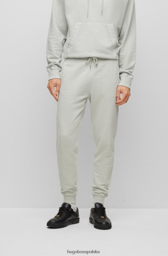 Hugo Boss Spodnie dresowe hugo o swobodnym kroju z jasnoszarej bawełny frotte jasnoszary R0X0H64217