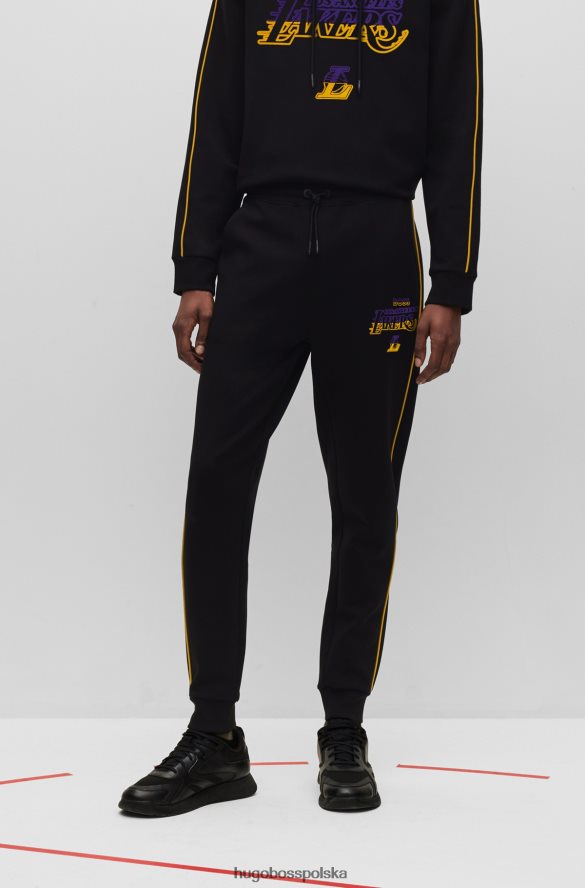 Hugo Boss Spodnie dresowe z mieszanki bawełny & NBA Lakers z NBA R0X0H62206