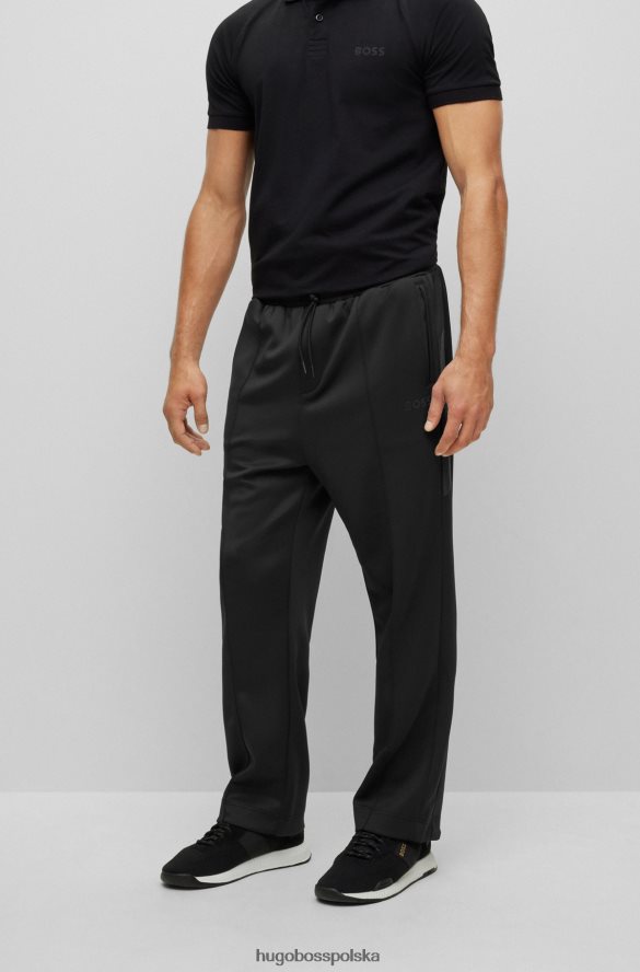 Hugo Boss Spodnie dresowe ze stretchem i detalami ze strasu, czarne hugo czarny R0X0H64264