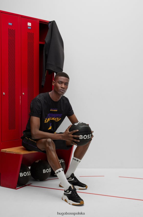 Hugo Boss Szorty z mieszanki bawełny & NBA Lakers z NBA R0X0H63180