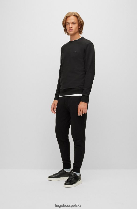 Hugo Boss bluza hugo z bawełny organicznej z gumowanym nadrukiem logo w kolorze czarnym czarny R0X0H62257