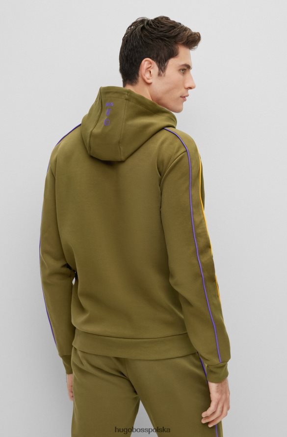 Hugo Boss i bawełniana bluza z kapturem NBA Lakers z NBA R0X0H61826