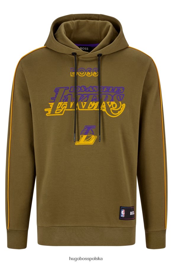 Hugo Boss i bawełniana bluza z kapturem NBA Lakers z NBA R0X0H61826