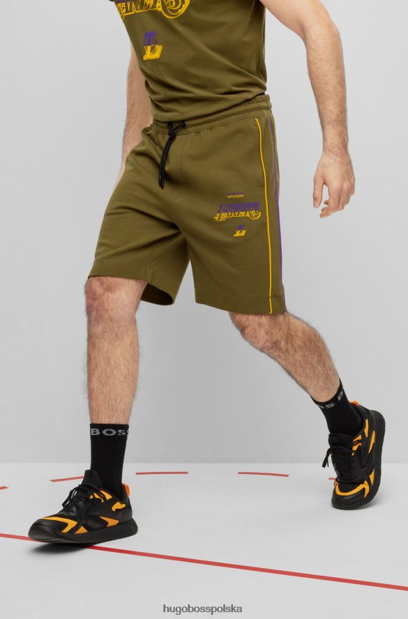 Hugo Boss i szorty z mieszanki bawełny NBA Lakers z NBA R0X0H63178