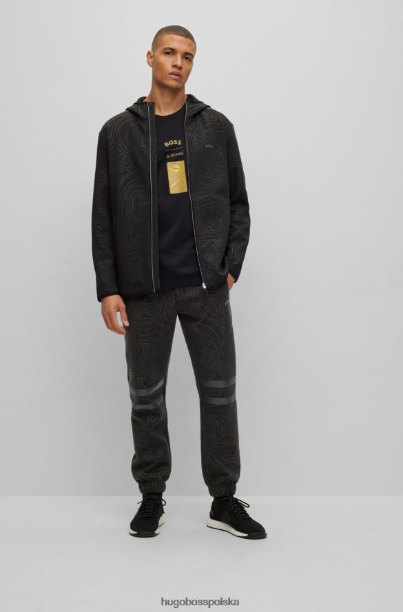 Hugo Boss x ajbxng Spodnie dresowe z mieszanki bawełny czarny R0X0H62291